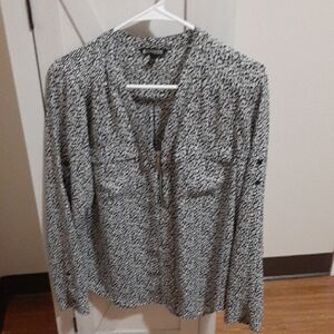 Express Black and White Women's Blouse